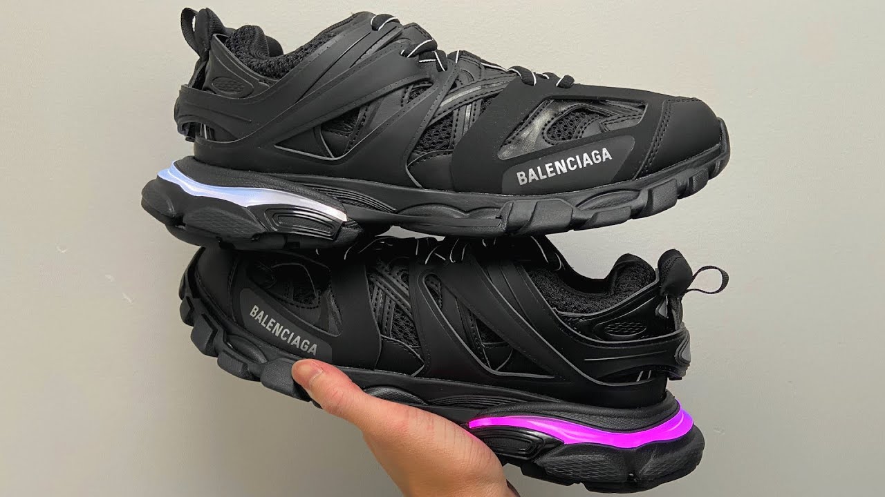 Balenciaga Track LED Black Detailed Review - YouTube