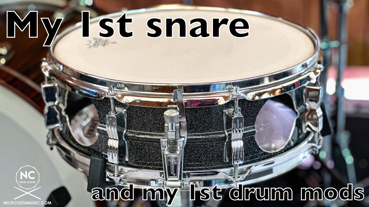 My 1st Snare Drum - The Ludwig LM404 Black Acrolite! - YouTube