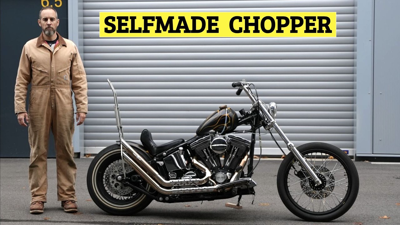 Old-school chopper with a 