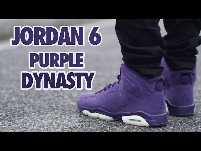Jordan 6 Purple Dynasty Review + On Feet (GS) - YouTube