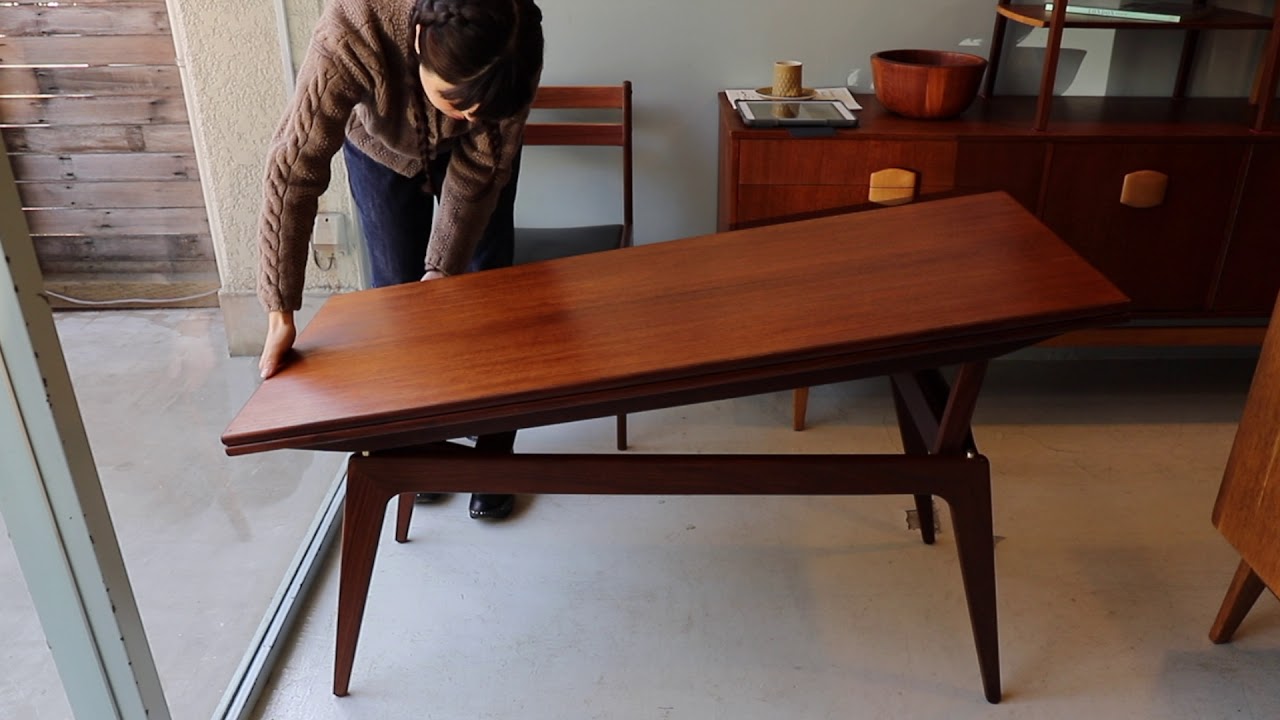 ヴィンテージ エレベーターテーブル デンマーク 北欧家具 Danish