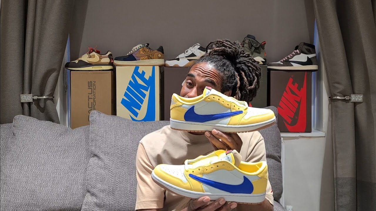 Travis Scott x Jordan 1 Low 'Canary'. Check out this latest