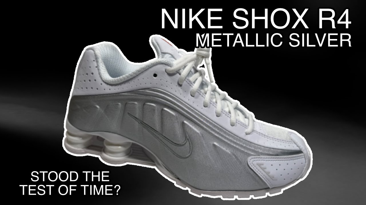 2024 Nike Shox R4 White Metallic Silver Review & On Feet - YouTube
