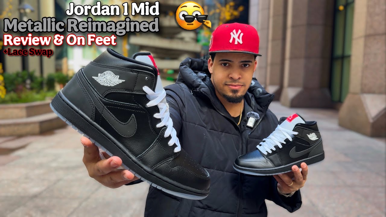 Jordan 1 Mid “SE” Black Metallic Reimagined - Review & On Feet +