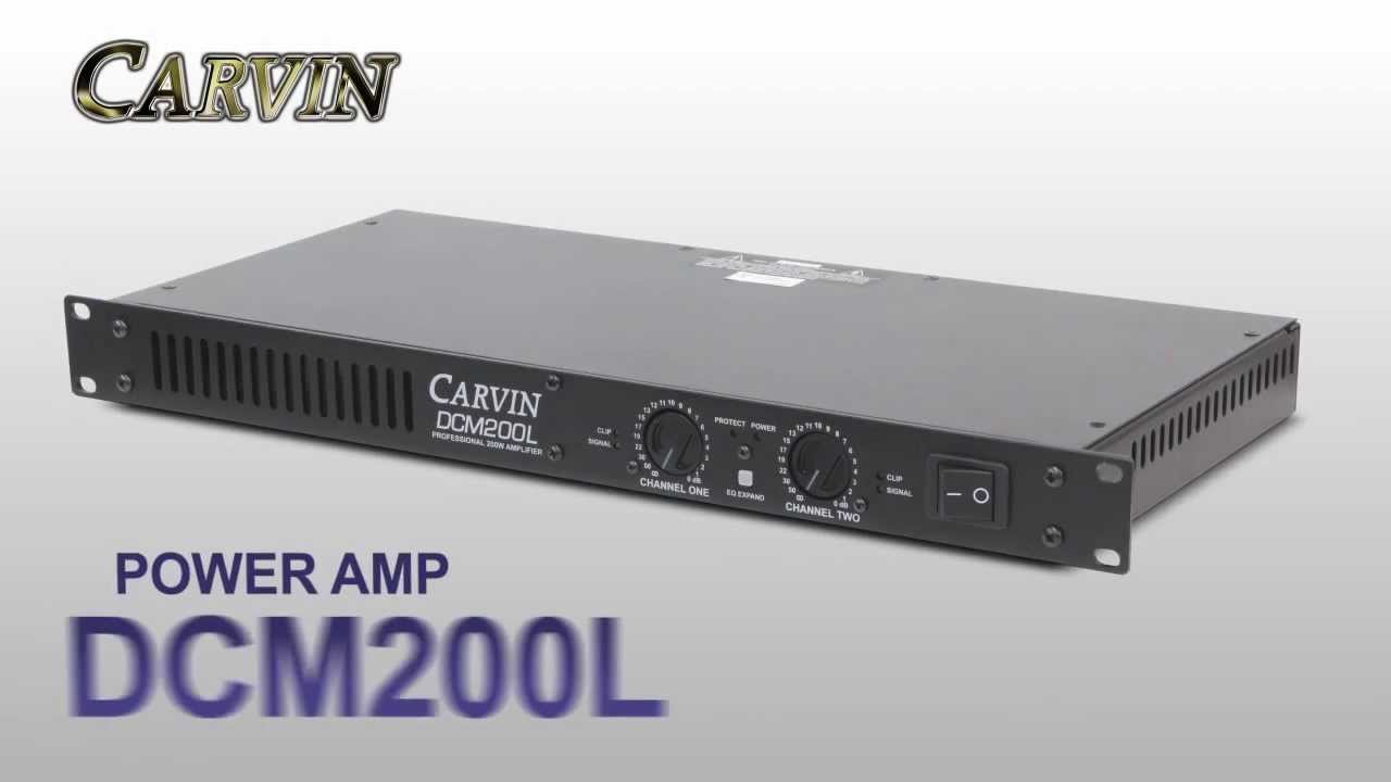CARVIN / パワーアンプ DCM200L - YouTube