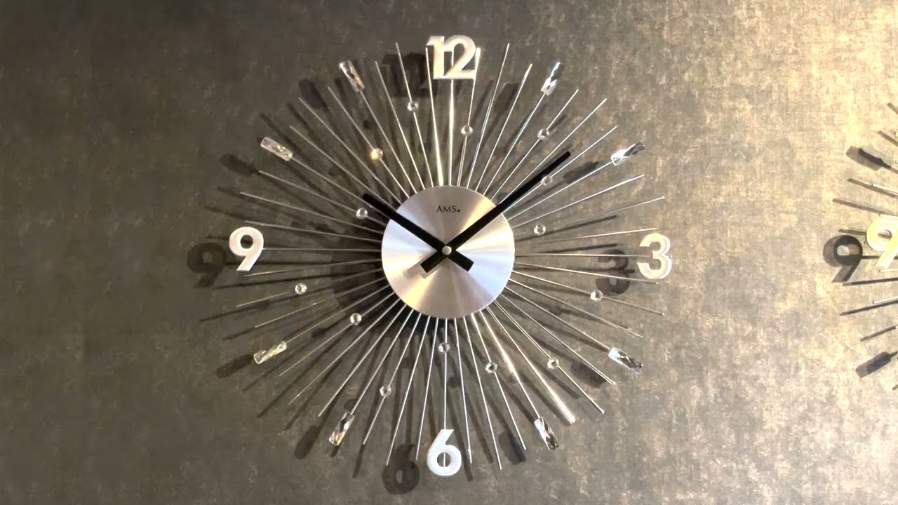 AW-2190】壁掛け時計 掛け時計 輸入時計 シルバー おしゃれ ギフト