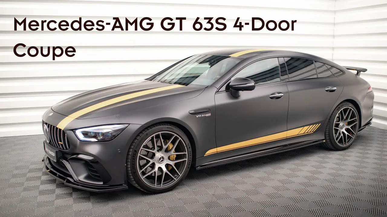 Side Skirts Diffusers Mercedes-AMG GT 63S 4-Door Coupe X290 Gloss