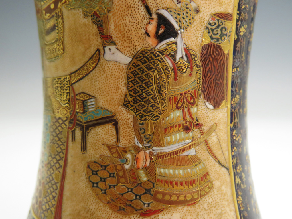 専用 明治時代 京薩摩 金彩人物画 ネズミ年 大花瓶 h36.5cm IMG_2670