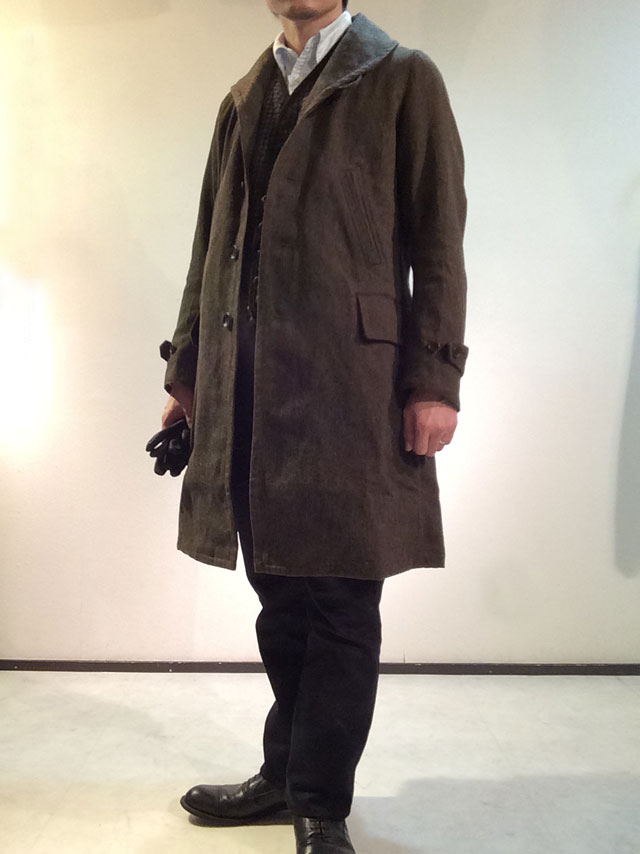 Django Atour ヴィクトリアンズ ショールカラー ウールコート 入荷