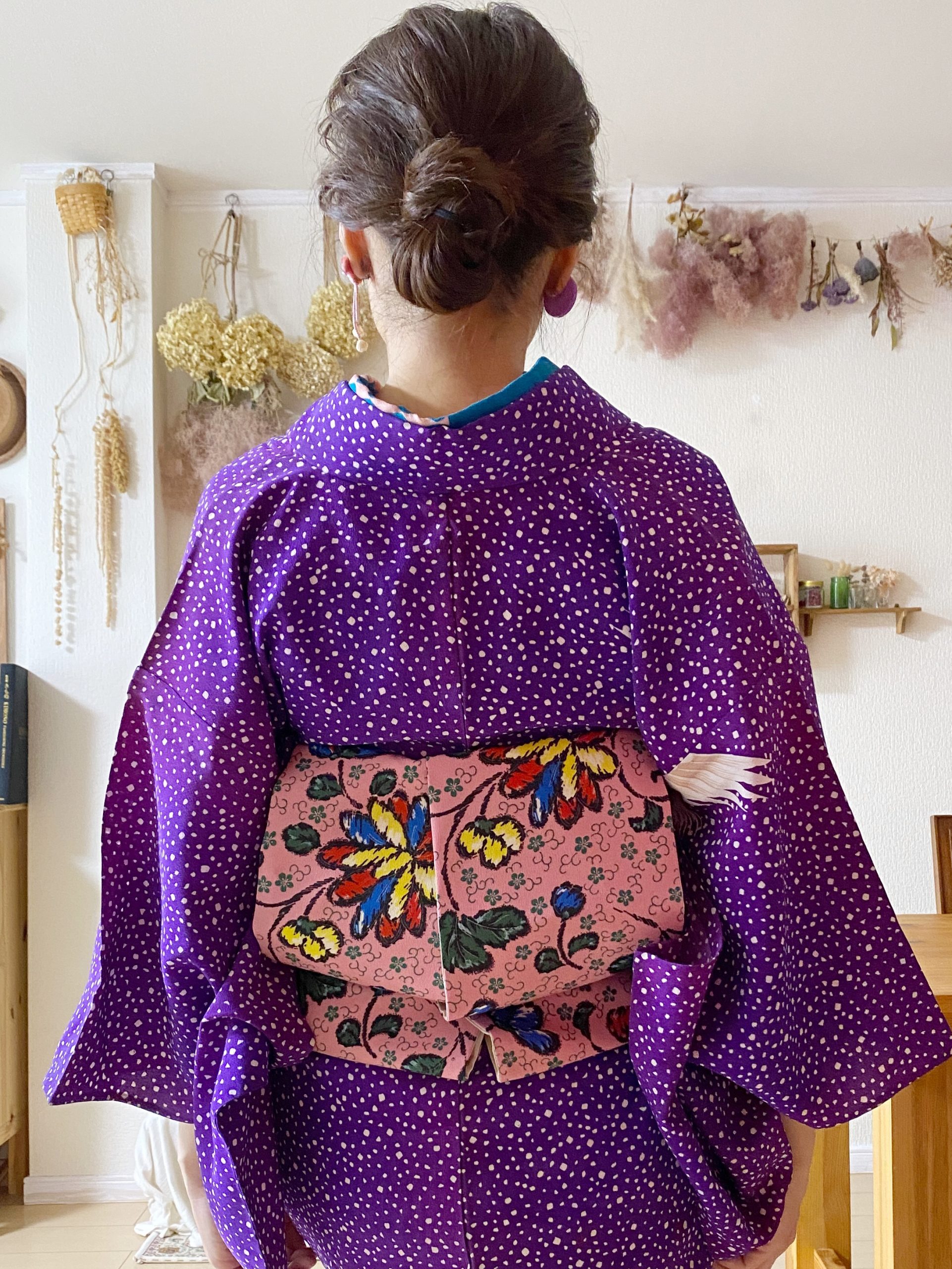 着物コーディネート アンティーク 対丈で着ればよい | 【大阪】着付け