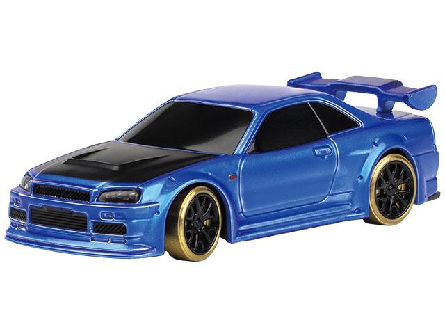 1/76 C64 Blue Drift Car［ 1/76スケール C64ブルー ドリフトカー