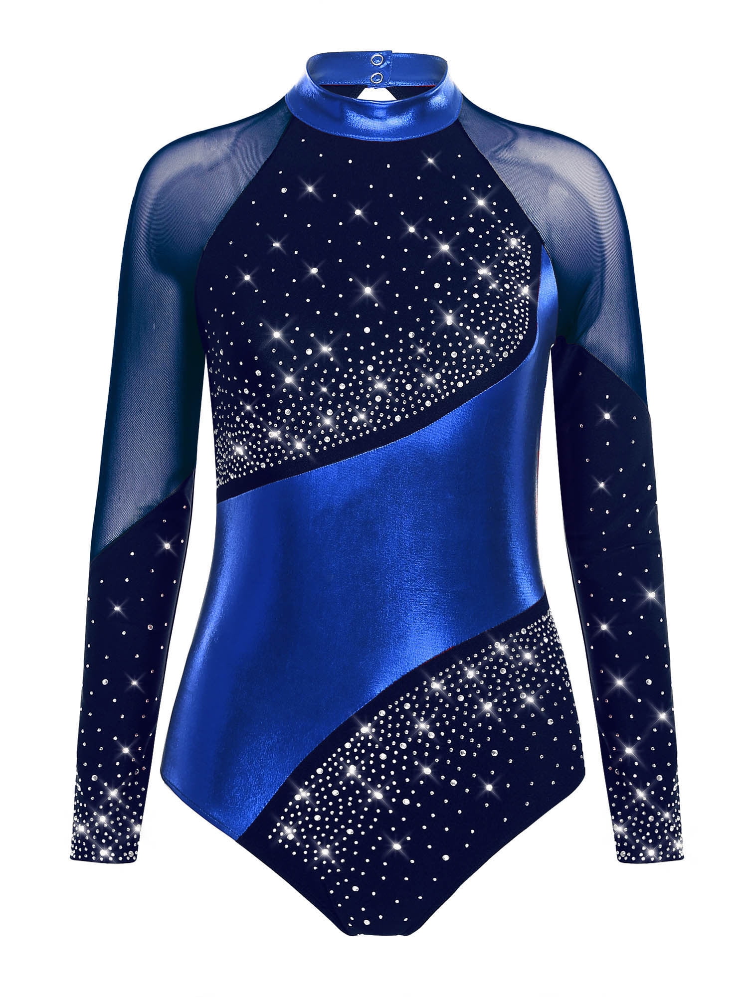 Sywiyi Women's Metallic Gymnastic Leotard Bodysuit Tops Ballet