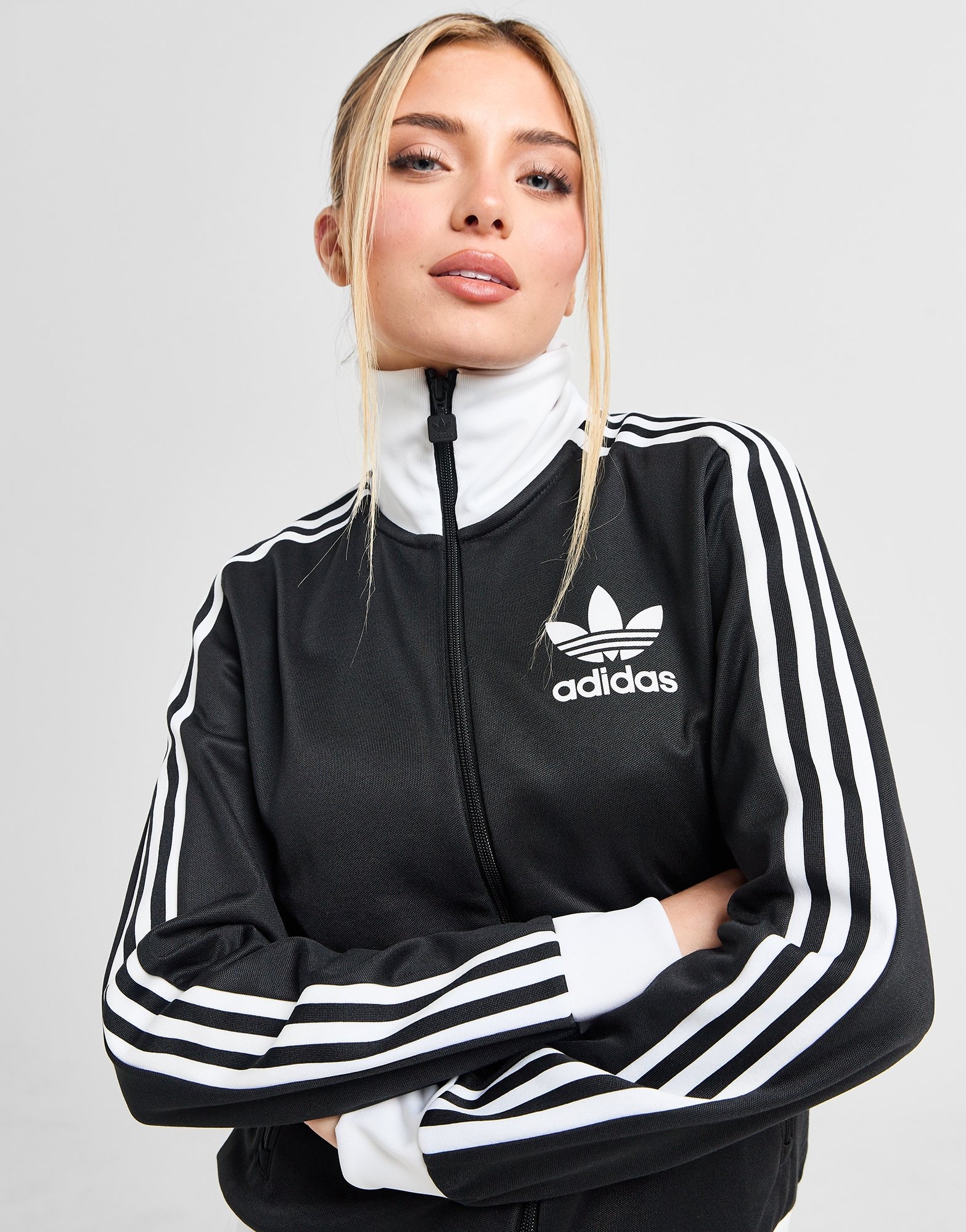 Black adidas Originals Classic Track Top - JD Sports Global