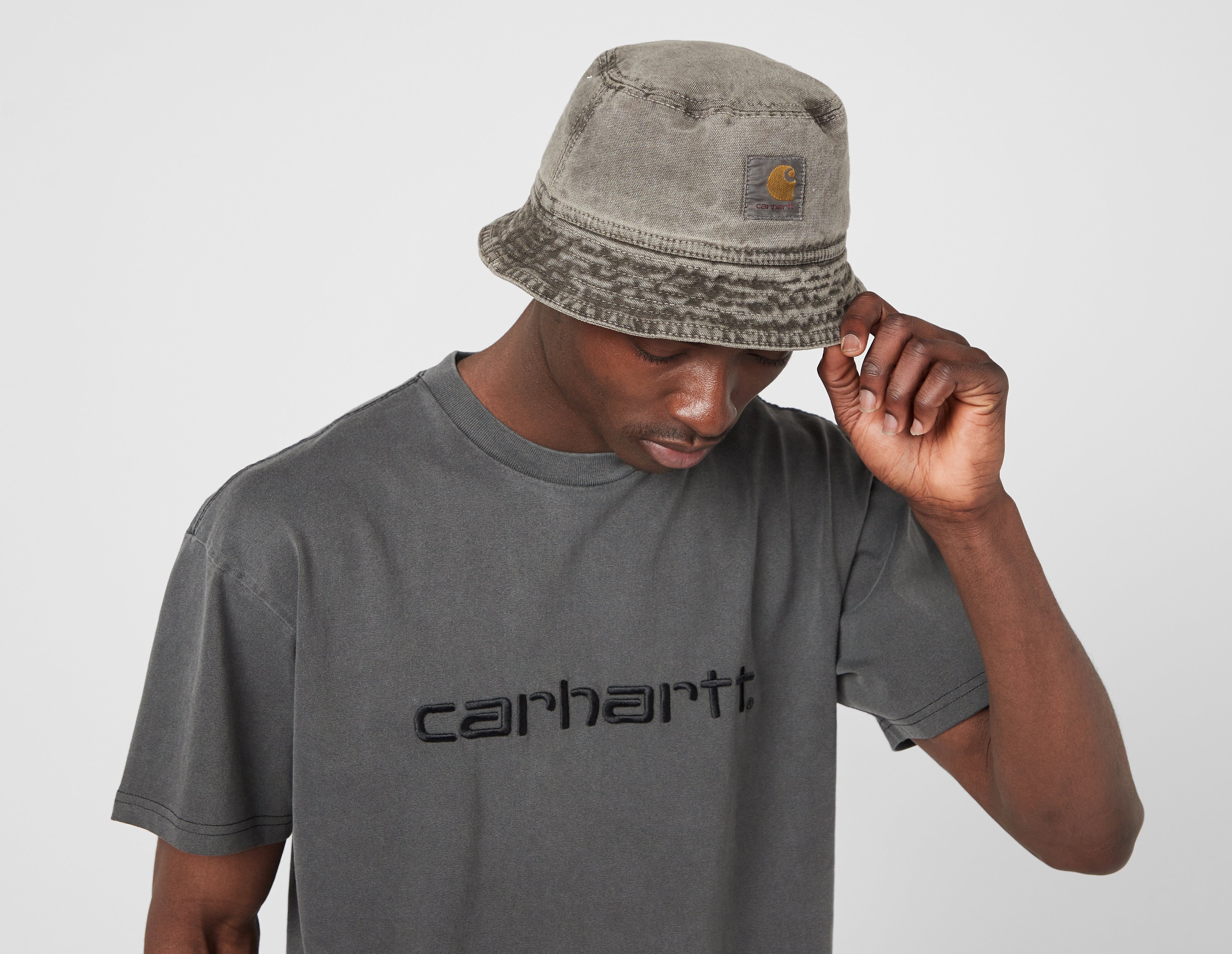 Grey Carhartt WIP Bayfield Bucket Hat | size?
