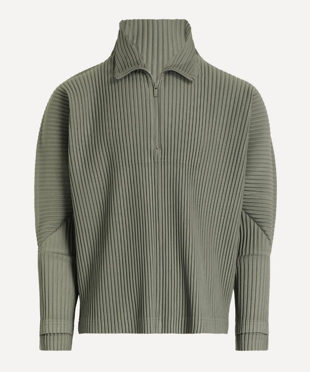 HOMME PLISSÉ ISSEY MIYAKE Pleated Half Zip Top | Liberty