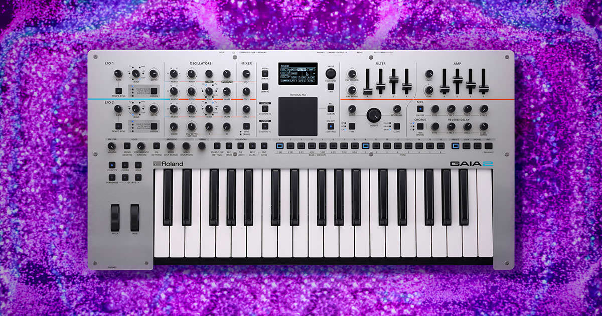 ローランド、ハイブリッド音源を搭載した新世代シンセサイザー「GAIA 2