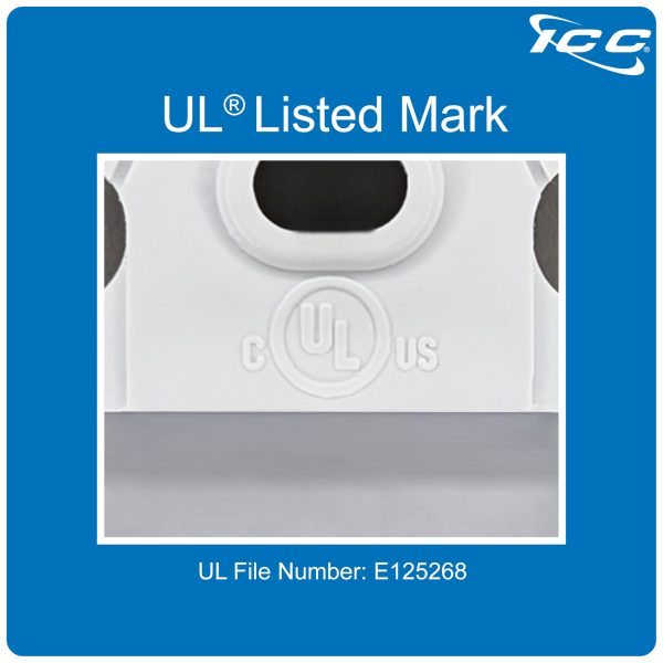 ICC Decorator Insert for Keystone Jack, 1-Port Wall Plate Module