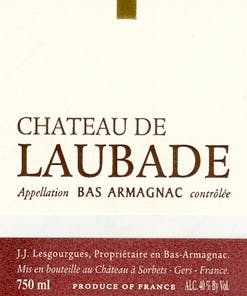 Château de Laubade Bas Armagnac 1974 750ml - Station Plaza Wine