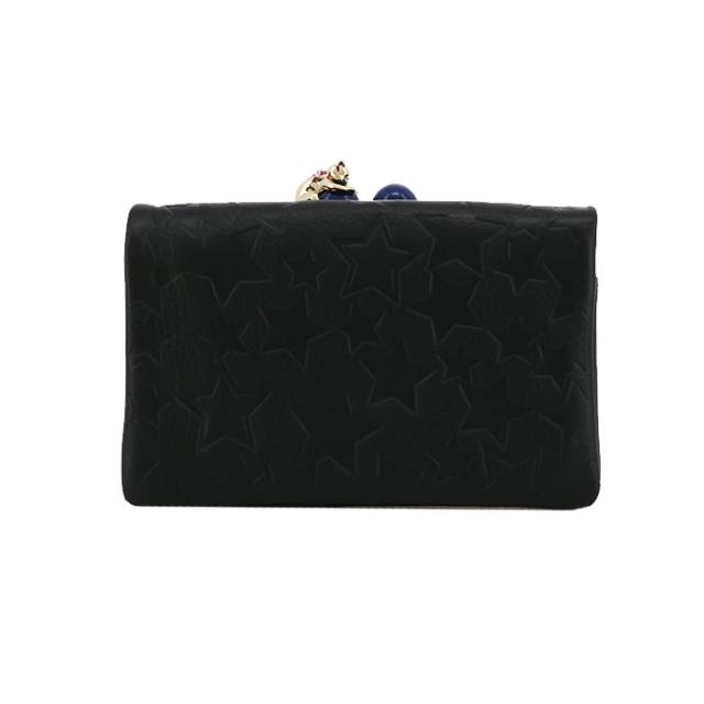 レビュー投稿で+5％還元】アナスイ 財布 二つ折り 本革 猫 がま口