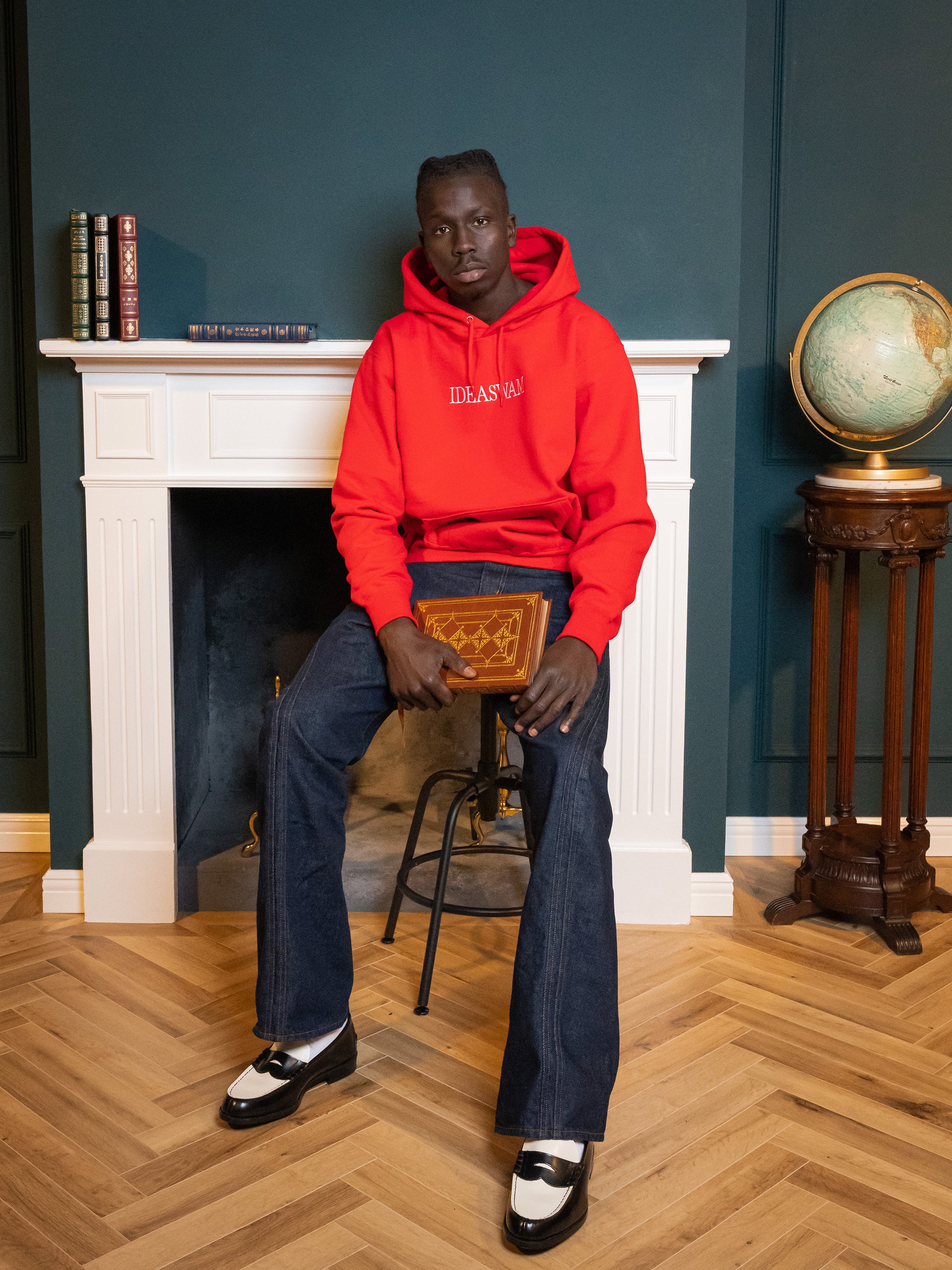 IDEASWAM LOGO HOODIE (Red)