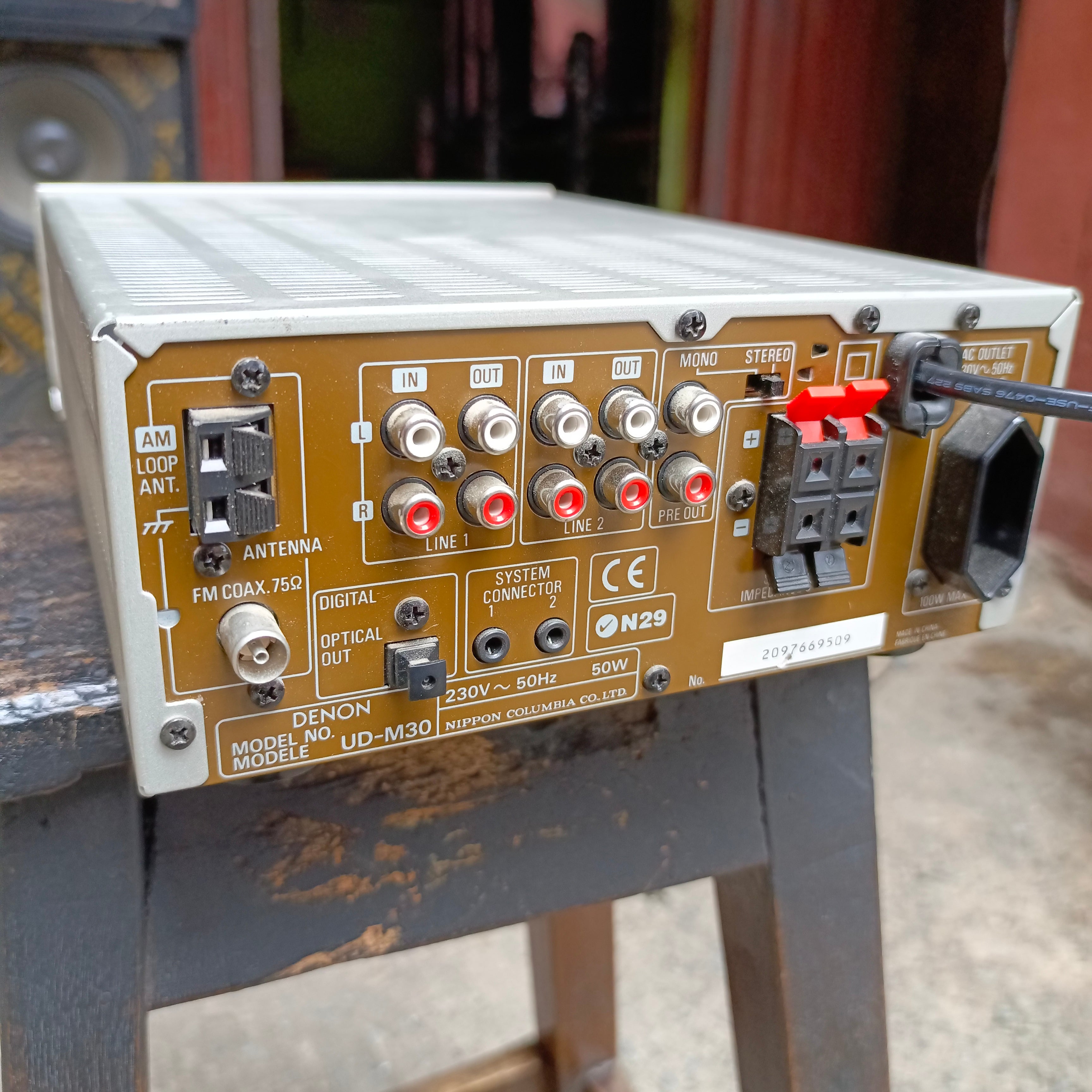 DENON UD-M30 CD Receiver Stereo Audio Amplifier with 2 Audio