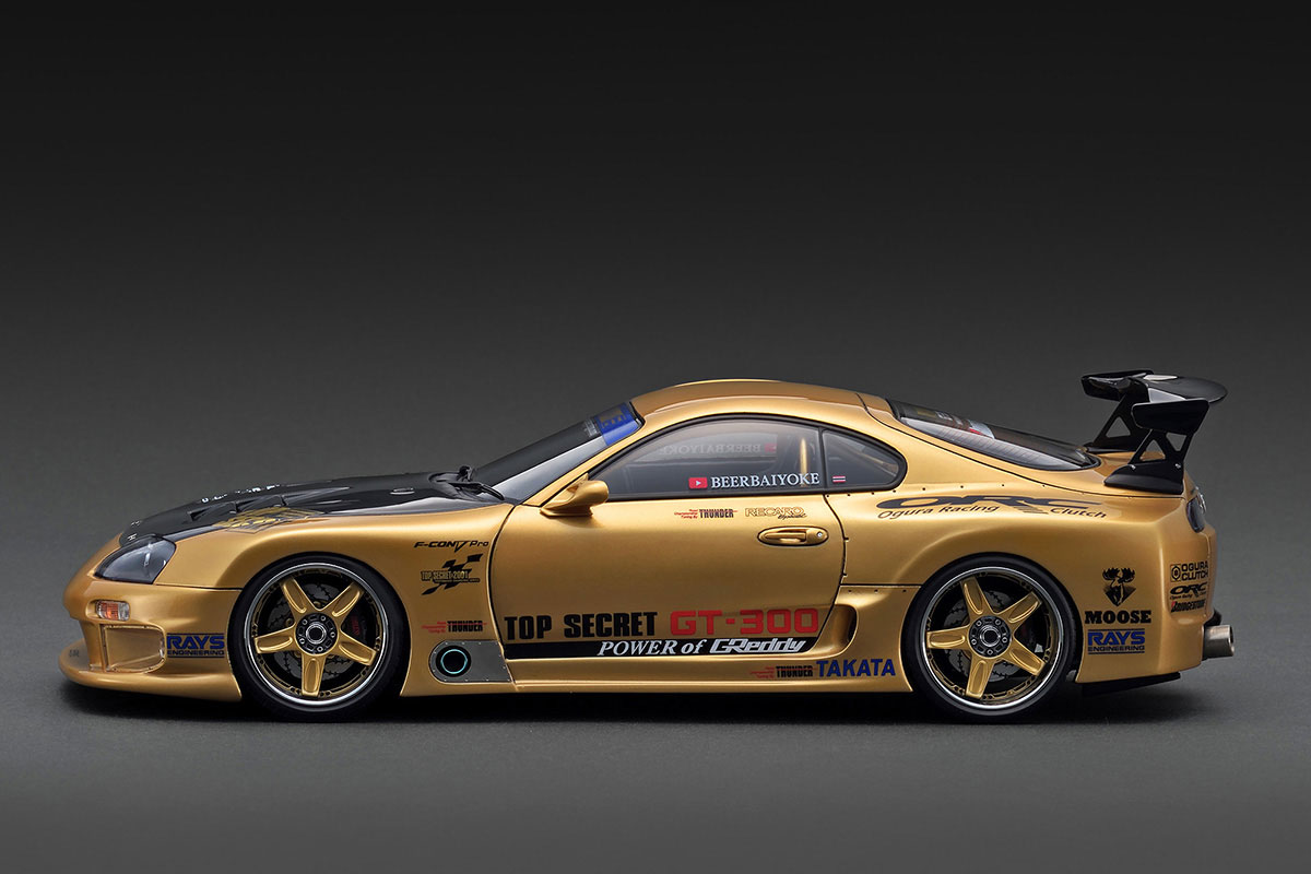 IG3743 1/18 TOP SECRET GT300 Supra (A80) Gold | LINE UP | [公式