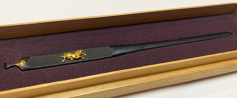 菊岡光政 馬図笄 Kikuoka Mitsumasa Kogai with Horse Design | 日本刀