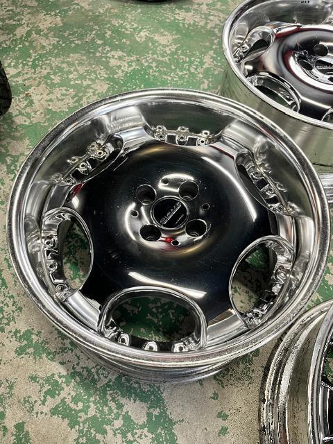 7071915)AMEシャレンディッシュメッキ深リムコンパクトカーサイズ17