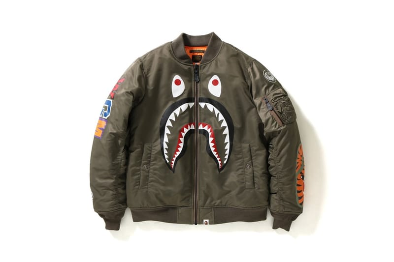 BAPE® より防寒性とデザイン性を兼備した SHARK MA-1 がリリース