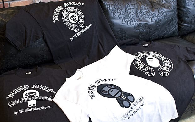 A Bathing Ape x Chrome Hearts T-shirts | Hypebeast
