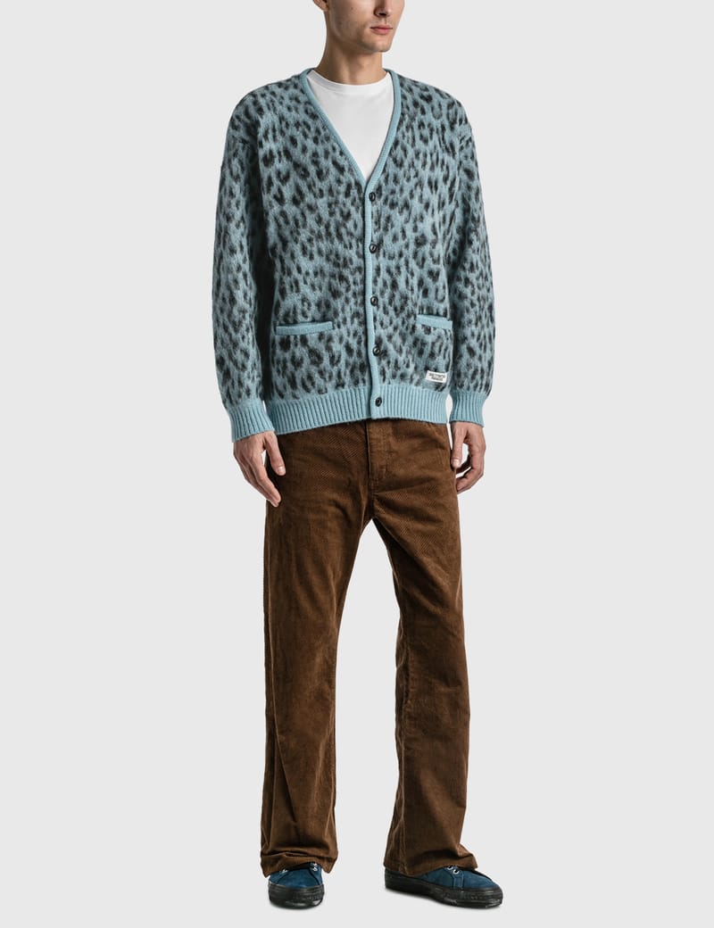 WACKO MARIA - LEOPARD MOHAIR CARDIGAN ( TYPE-1 ) | HBX