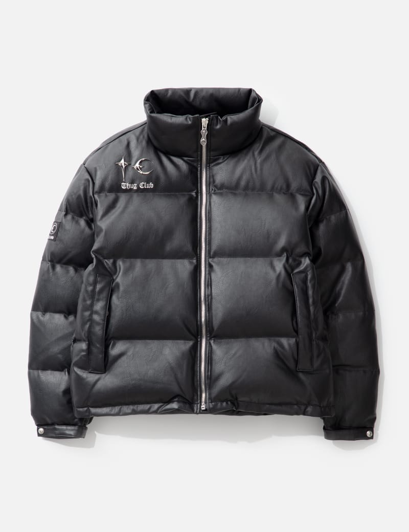 THUG CLUB - TC Leather Puffer Jacket | HBX