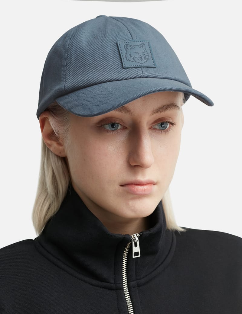 メゾンキツネ - Bold Fox Head Leather Patch 6P Cap | HBX