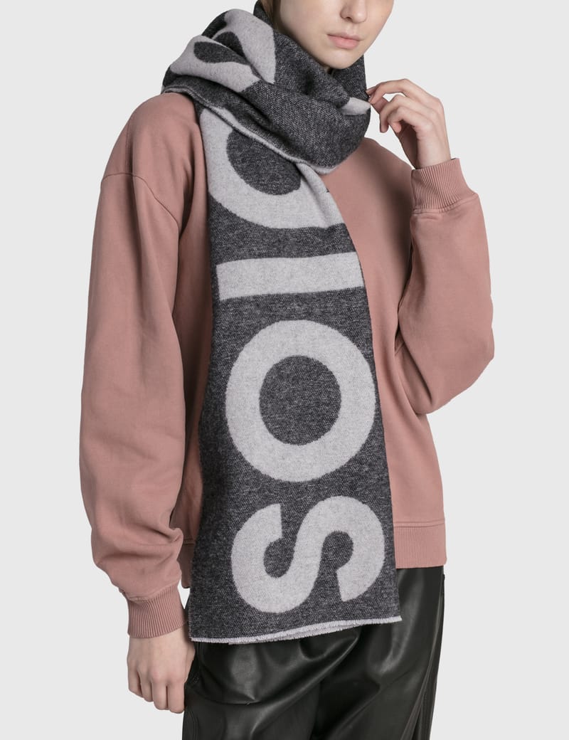 アクネ ストゥディオズ - ロゴ ジャカード スカーフ | HBX