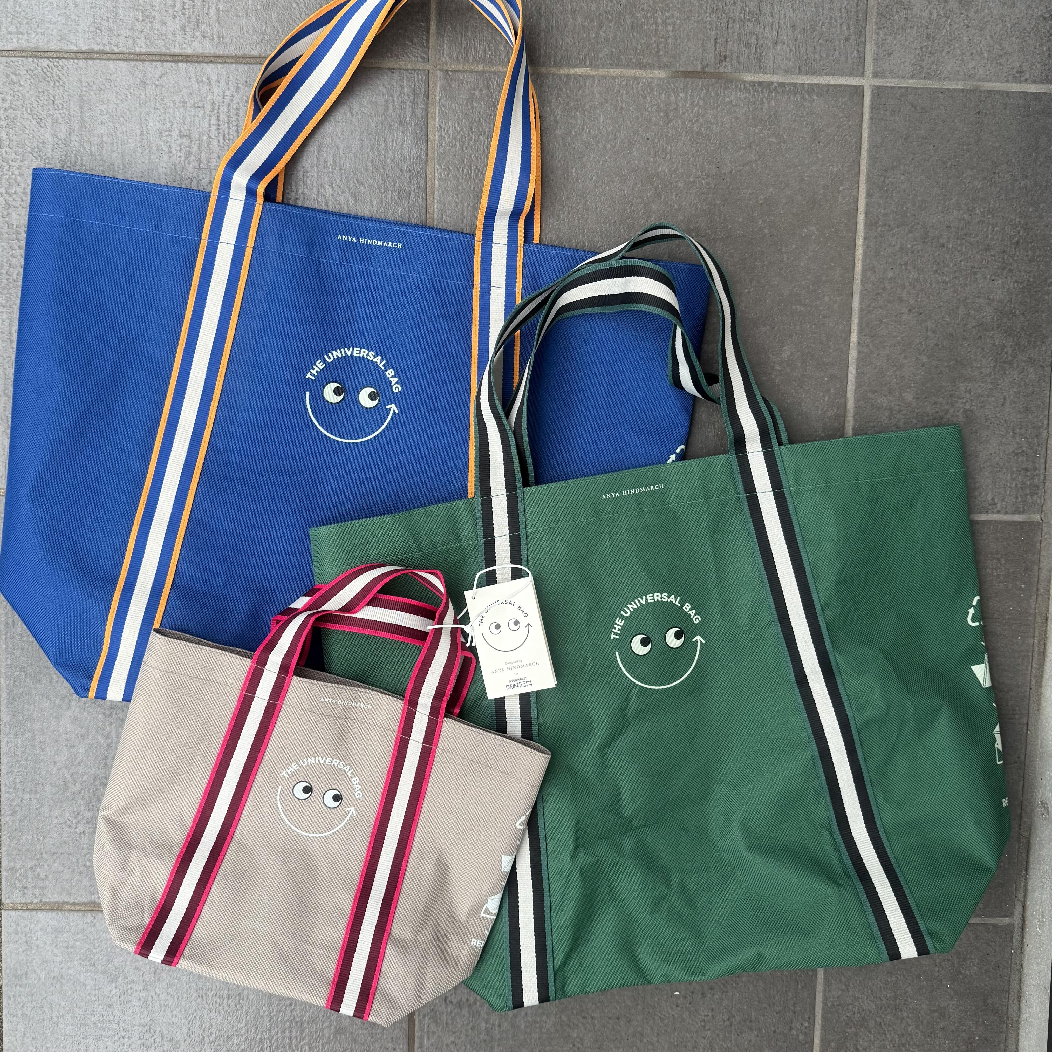 アニヤ・ハインドマーチ コラボ エコバッグにミニサイズ登場♪（Web