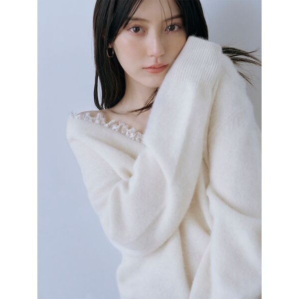 フォックス衿レースプルオーバー | スナイデル(SNIDEL) | マルイウェブ