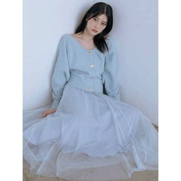 チュールスカートセットカーディガン | スナイデル(SNIDEL) | マルイ