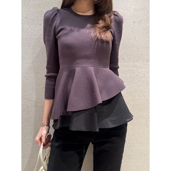 ペプラムアシメニットプルオーバー | スナイデル(SNIDEL) | マルイ