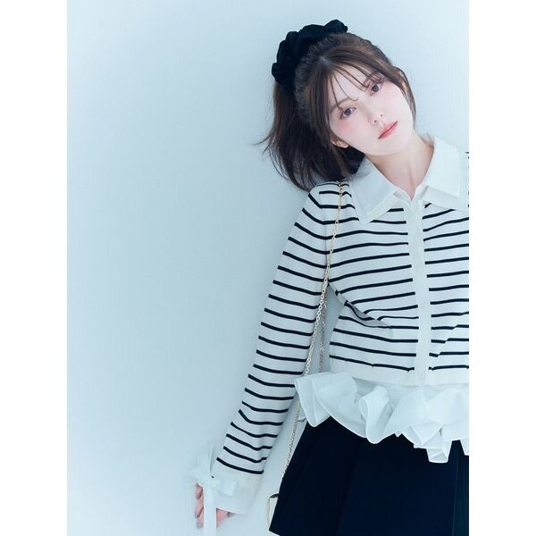 シャツドッキングヘムボリュームニットプルオーバー | スナイデル