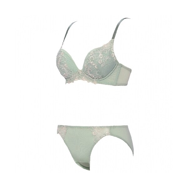 寄せブラ ブラ＆ショーツセット クラシックフラワー 514 B-Dカップ