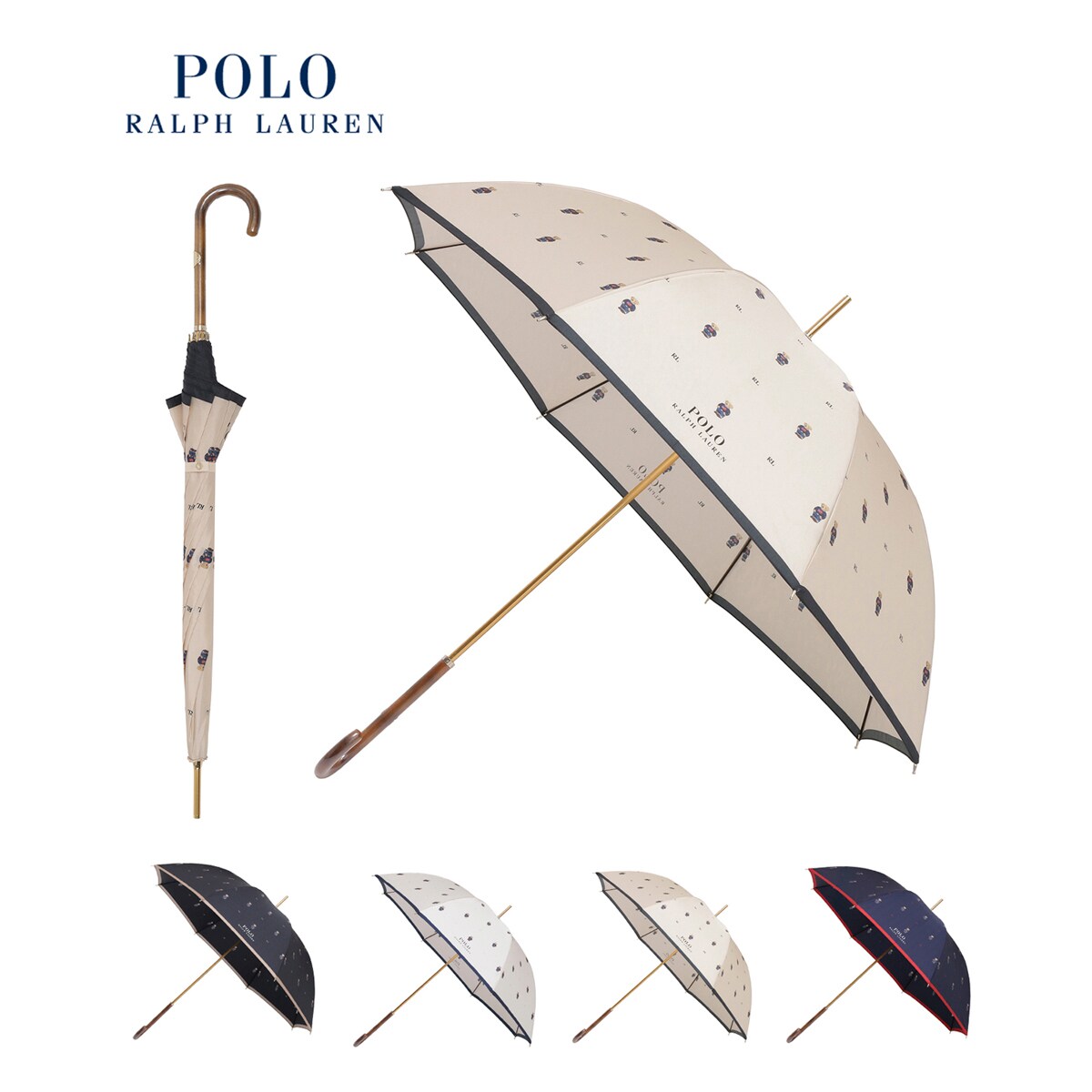 長傘 FLAG BEAR ポロベア ロゴ バイカラー | ポロ ラルフ ローレン