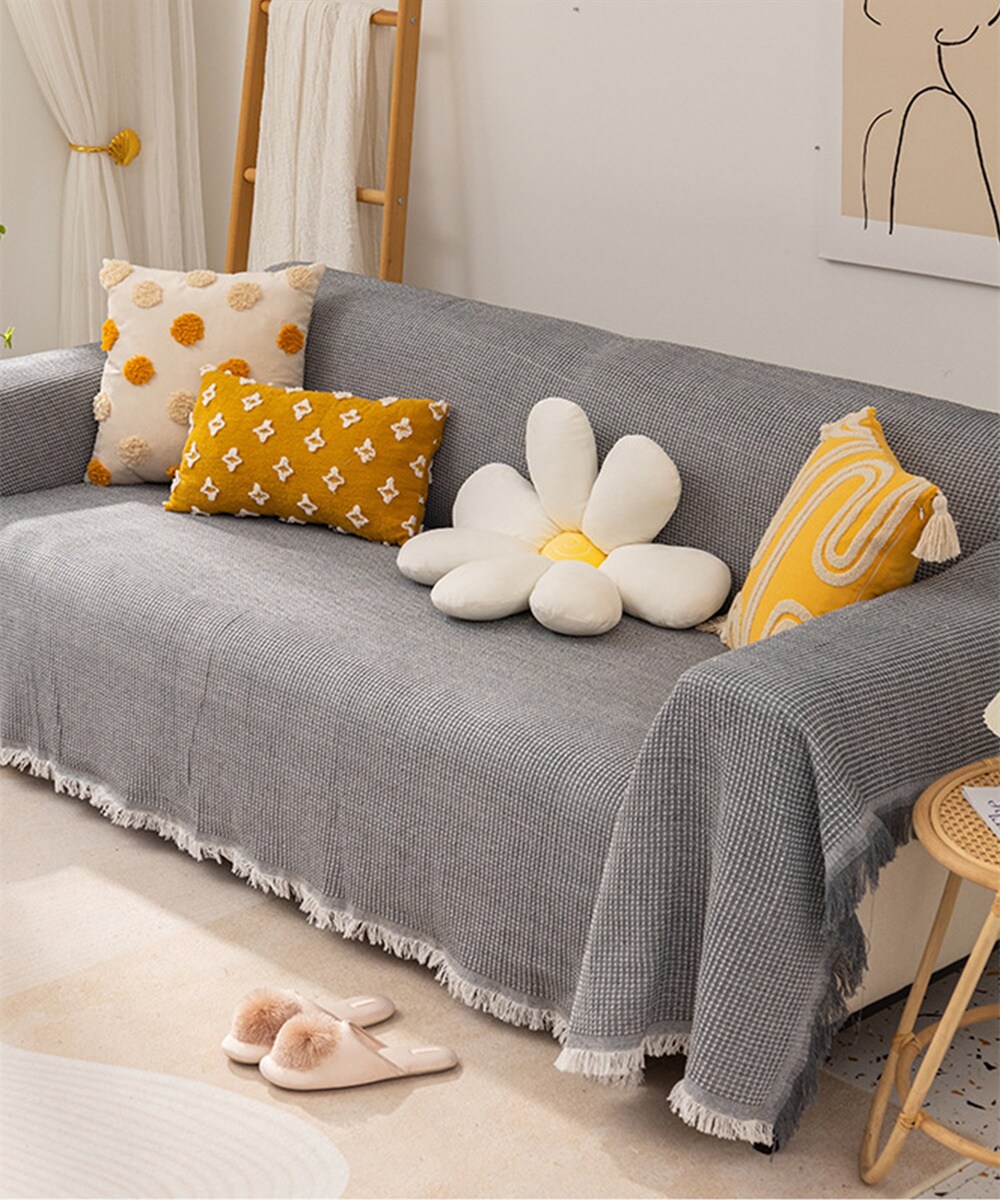 フリンジマルチカバーソファーブランケット | アイモハ(aimoha
