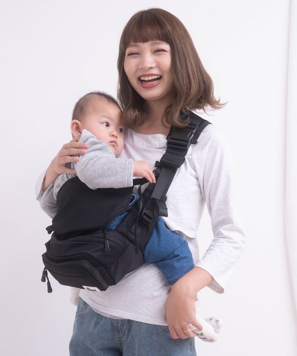 iccho 3WAY ヒップシート・ボディバッグ ブラック 美品