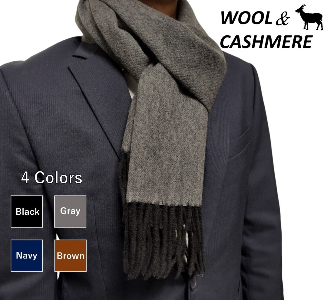 ウール/カシミヤ/マフラー/メンズ /ウール 80%/カシミヤ 20