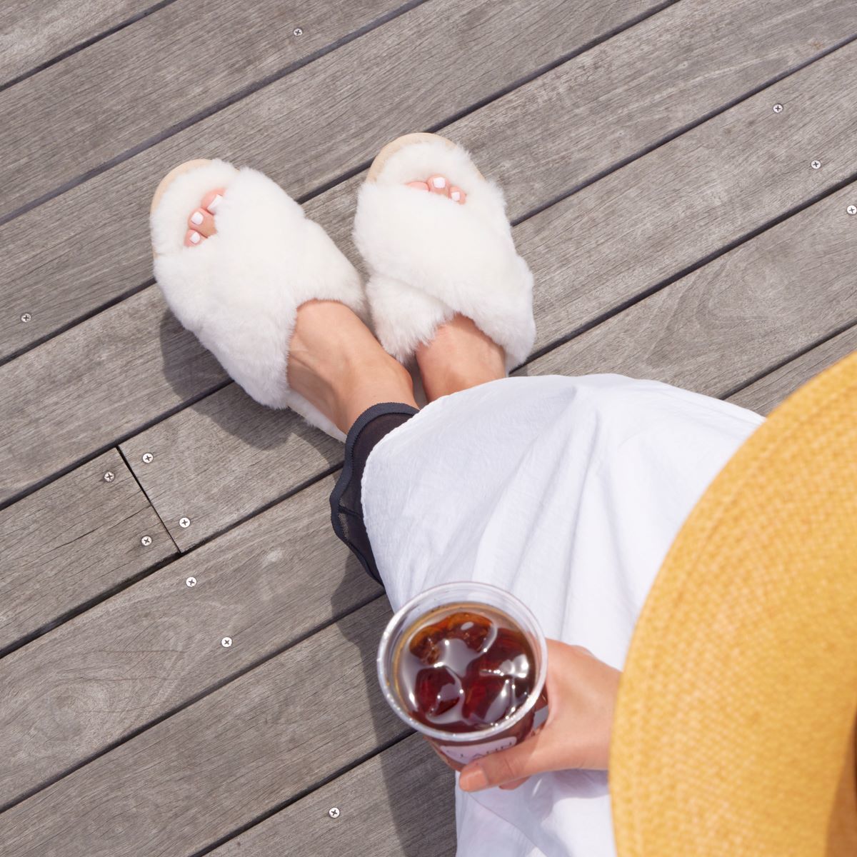 EMU】エミュ/Mayberry リアルファーサンダル スリッパ | エミュ