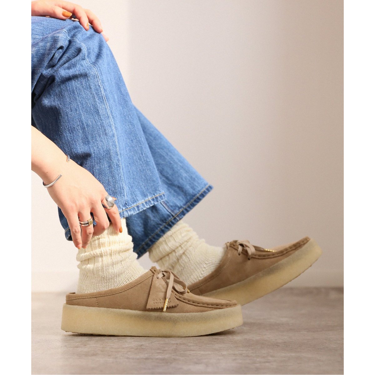 別注【CLARKS/クラークス】WALLABEE CUP LO EXCLUSIVE：シューズ