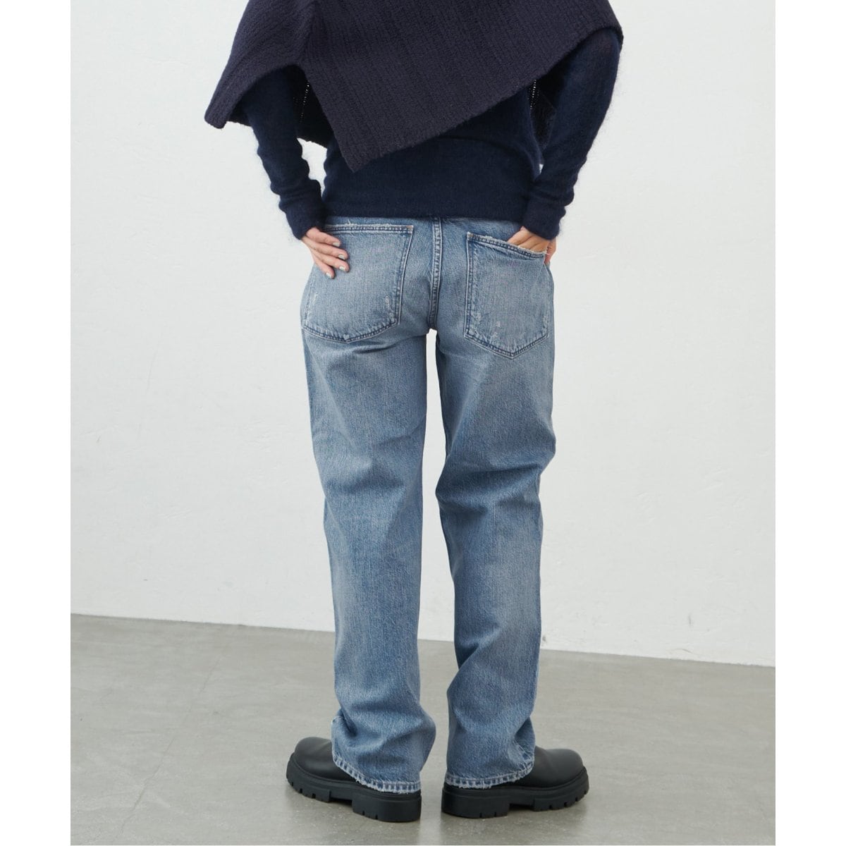 upper hights/アッパーハイツ】別注 THE HIM ワイドストレートデニム