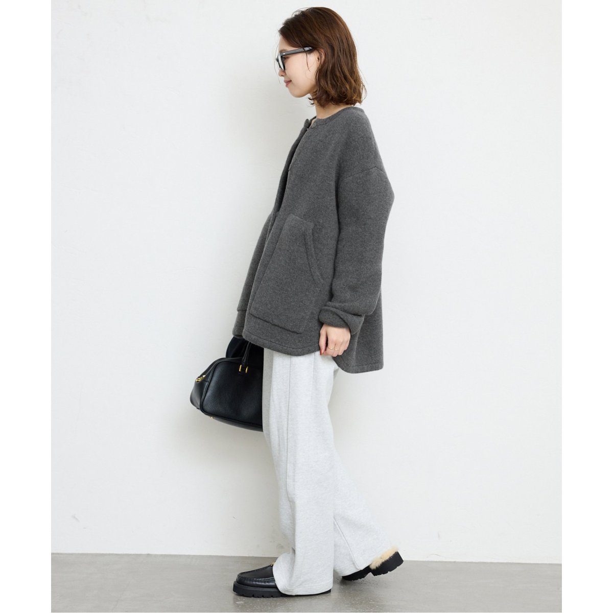 ダブルフェイスニットブルゾン | スローブ イエナ(SLOBE IENA