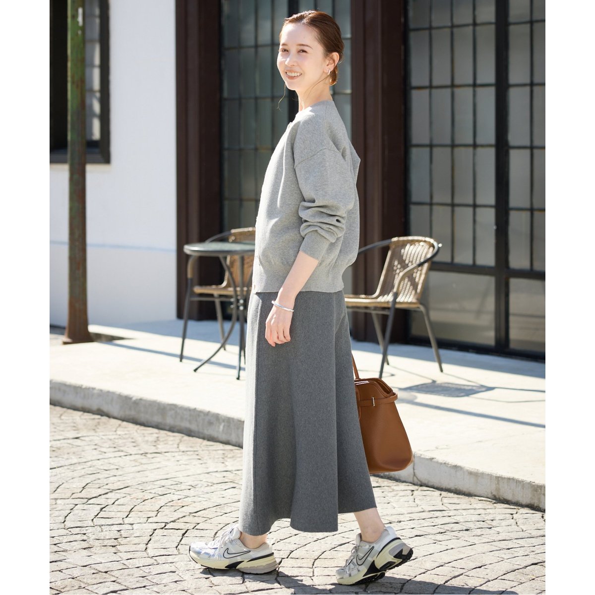 ダブルフェイスクルーカーディガン | スローブ イエナ(SLOBE IENA