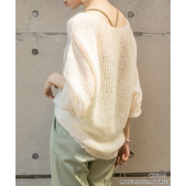 20秋冬新作＞透かし編みモヘアニット | ランダ(RANDA) | マルイウェブ